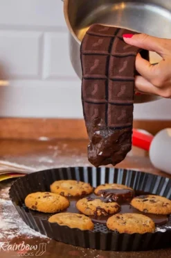 ZOOKSY/RAINBOW SOCKS Skarpetki Rainbow Socks Mleczna Czekolada 1 Para Wielokolorowy