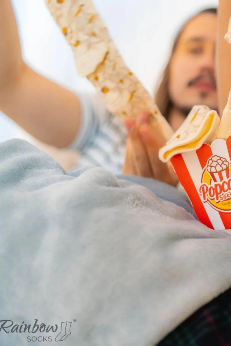 Outlet Skarpetki Rainbow Socks Pudełko Popcornu 2 Pary Skarpetki|Skarpetki