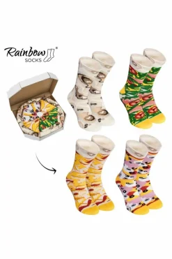 Online ZOOKSY/RAINBOW SOCKS Skarpetki Rainbow Socks Pizza 4 Pary Włoska Hawajska Capricciosa