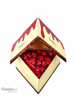 Skarpetki|Skarpetki>ZOOKSY/RAINBOW SOCKS Skarpetki Rainbow Socks Sernik Nowojorski Z Wiśnią 1 Para