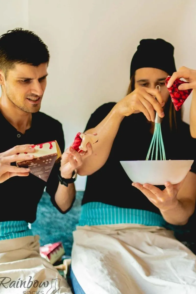 Skarpetki|Skarpetki>ZOOKSY/RAINBOW SOCKS Skarpetki Rainbow Socks Sernik Nowojorski Z Wiśnią 1 Para