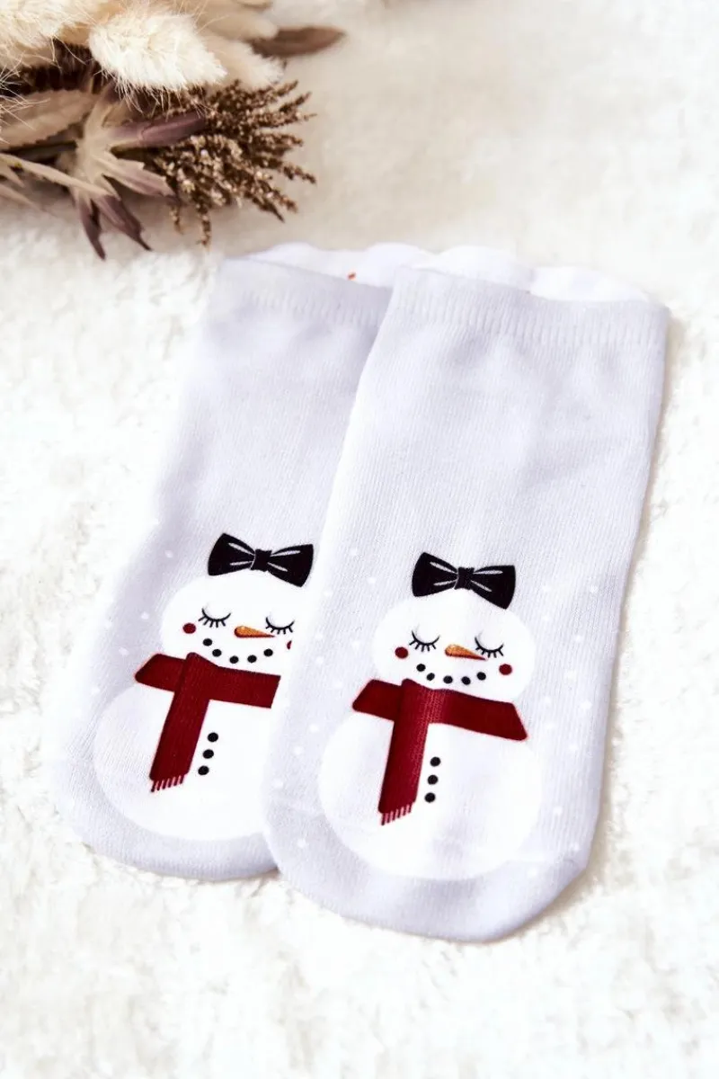 Clearance Skarpetki Stopki Bałwan Szare Skarpetki|Skarpetki