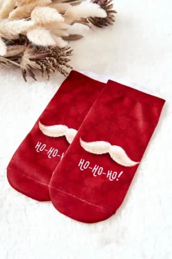 Best Boto Skarpetki Stopki Ho Ho Ho Czerwone