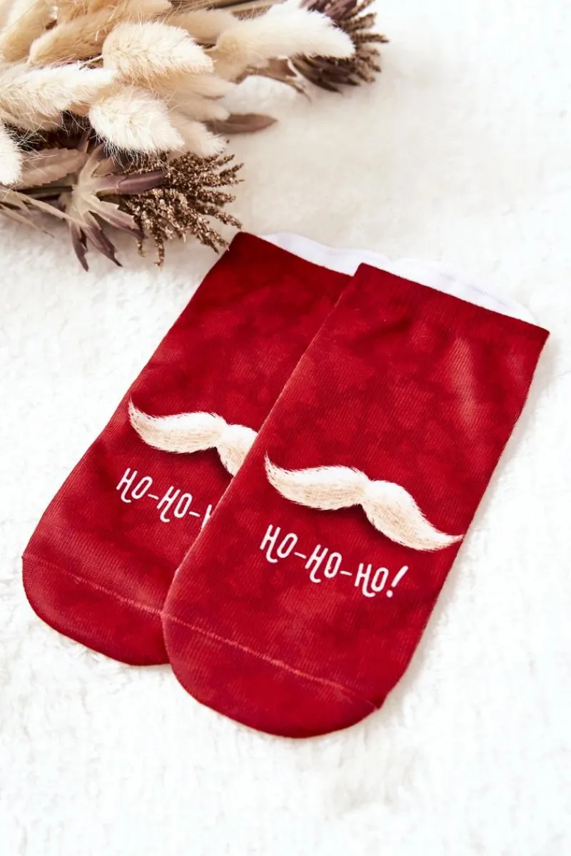 Best Boto Skarpetki Stopki Ho Ho Ho Czerwone