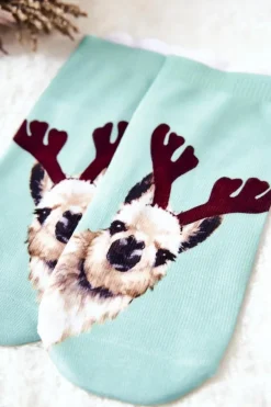 Clearance Skarpetki Stopki Lama Zielone Skarpetki|Skarpetki