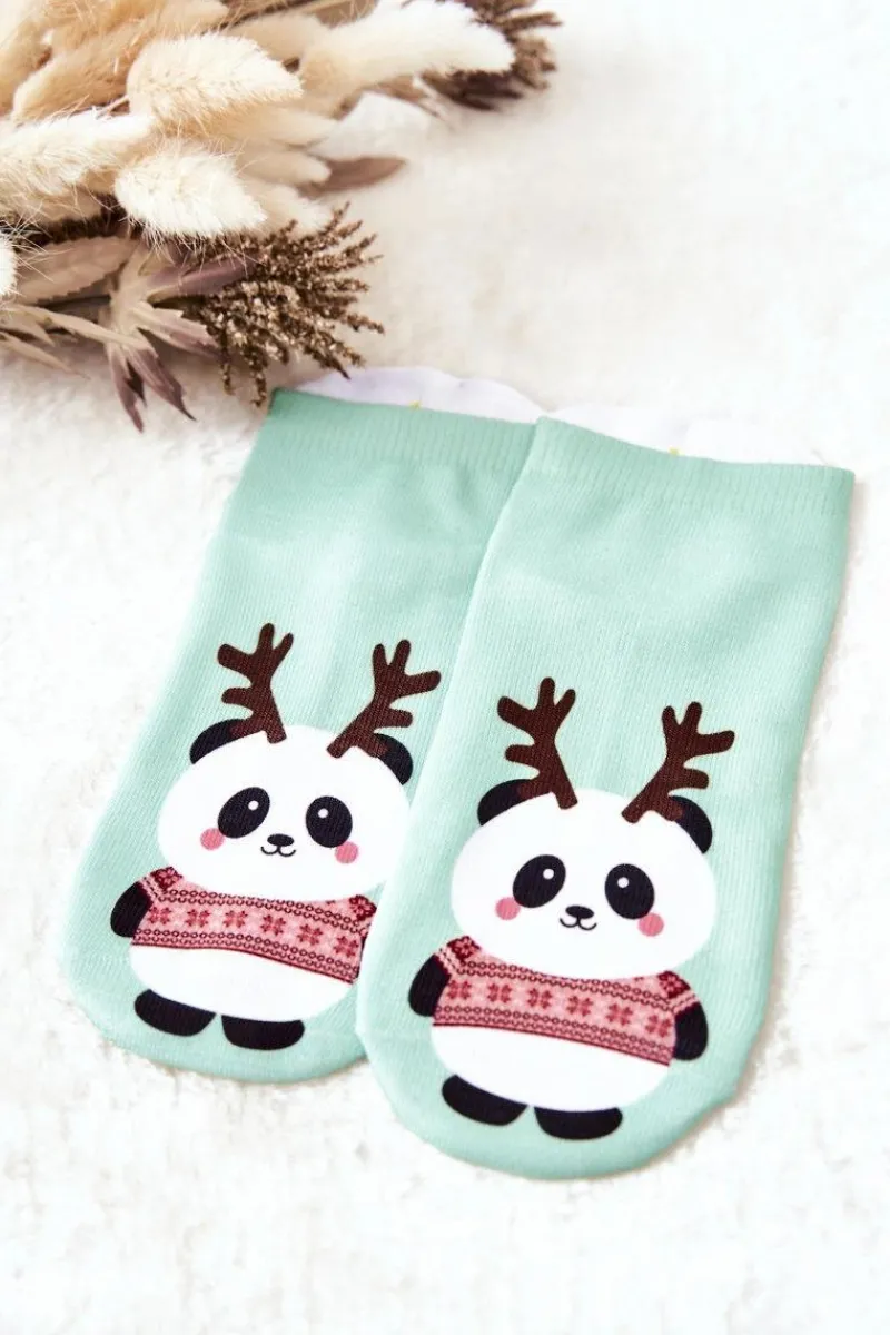 Best Skarpetki Stopki Panda Zielone Skarpetki|Skarpetki