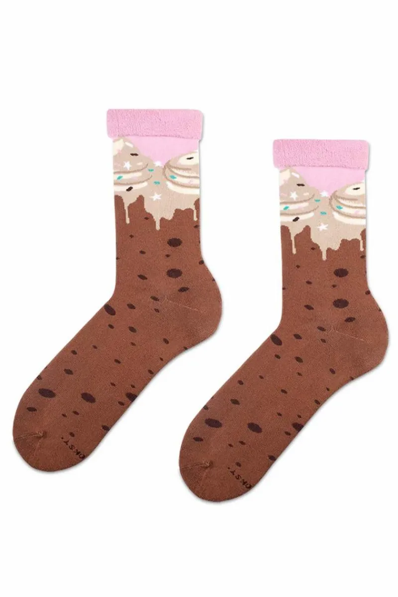 Skarpetki|Skarpetki>ZOOKSY/RAINBOW SOCKS Skarpetki Zooksy Frotte Warm Winter Hot Chocolate