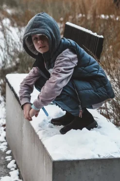 Chłopięce|Dziewczęce></noscript>Boto Skarpetkowe Buty Sportowe Dziecięce Czarne Zaelin Czarny