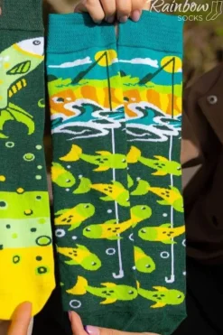 Best Skarpetkowy Zestaw FISHING TIME 2 Pary Rainbow Socks Skarpetki|Skarpetki