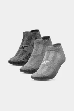 Discount 4F Skarpety Damskie Treningowe 3-PACK AW23USOCF194-92M Szare