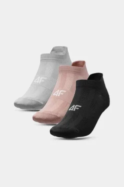 Skarpetki|Skarpetki>4F Skarpety Damskie Treningowe 3-PACK AW23USOCF194-94S Multikolor