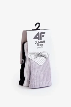 Odzież 4F|Skarpetki>4F Skarpety Dziewczęce Casual 3-PACK JWAW23USOCF229-90S Multikolor
