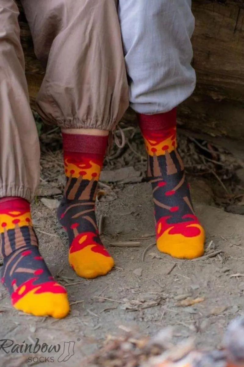 Skarpetki|Skarpetki>ZOOKSY/RAINBOW SOCKS Skarpety MATCH BOX Zapałki 1 Para Rainbow Socks