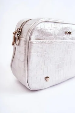 Hot GOE Skórzana Torebka Listonoszka ZNJ021 Biała