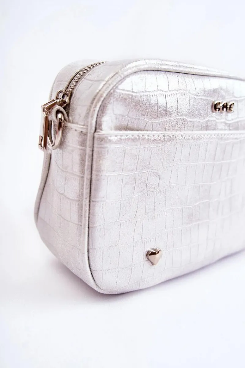 Hot GOE Skórzana Torebka Listonoszka ZNJ021 Biała