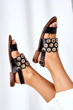 Sandały Ażurowe|Sandały Płaskie><noscript><img width=