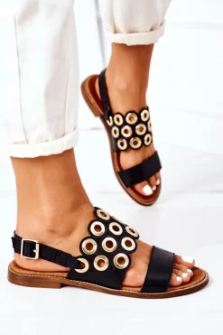 Sandały Ażurowe|Sandały Płaskie><noscript><img width=