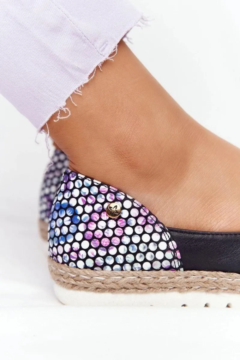 Maciejka Skórzane Baleriny 05056-01 Czarne