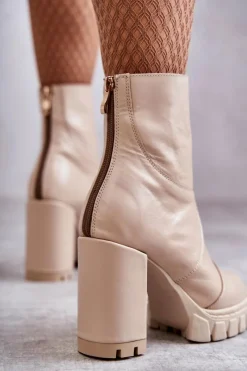 Damskie Trapery|Botki Skórzane><noscript><img width=