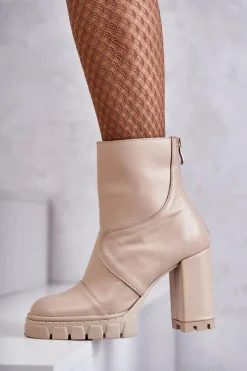 Damskie Trapery|Botki Skórzane><noscript><img width=