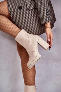 Damskie Trapery|Botki Skórzane><noscript><img width=