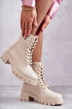 Botki Sznurowane|Czarne Botki><noscript><img width=