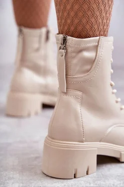 Botki Sznurowane|Czarne Botki><noscript><img width=