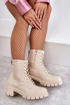 Botki Sznurowane|Czarne Botki><noscript><img width=