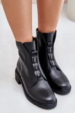 Botki Ocieplane|Czarne Botki><noscript><img width=