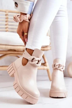 Botki Wiosenne|Brązowe I Beżowe Botki><noscript><img width=