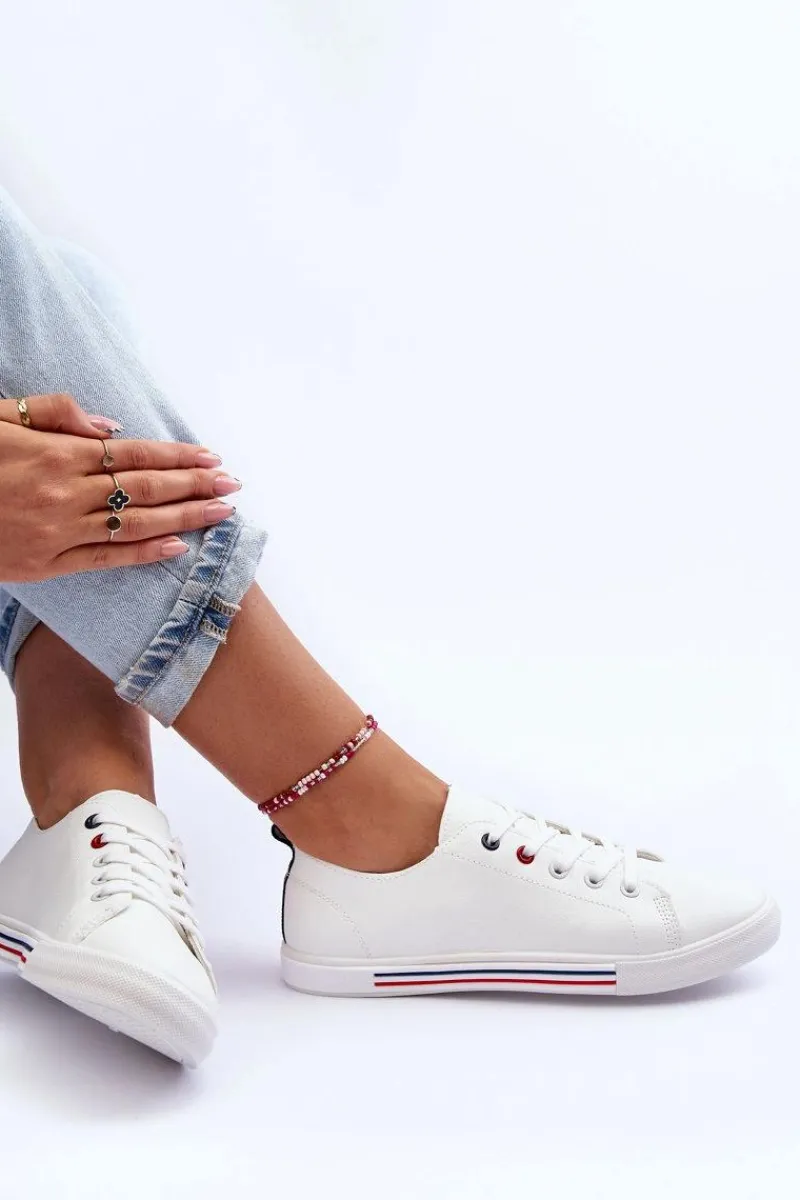 Skórzane Buty Sportowe Damskie Białe Mossaia Damskie Buty Sportowe Na Platformie|Sneakersy Damskie