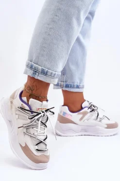 Buty Sportowe Na Platformie|Sneakersy Damskie></noscript>Boto Skórzane Buty Sportowe Na Platformie Białe Sifel