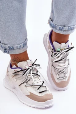 Buty Sportowe Na Platformie|Sneakersy Damskie></noscript>Boto Skórzane Buty Sportowe Na Platformie Białe Sifel