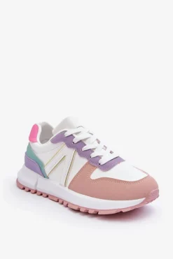 Sneakersy Damskie>Boto Skórzane Damskie Buty Sportowe Wielokolorowe Kabama