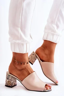 Klapki Na Obcasie|Klapki Damskie Klasyczne><noscript><img width=