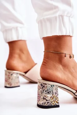 Klapki Na Obcasie|Klapki Damskie Klasyczne><noscript><img width=