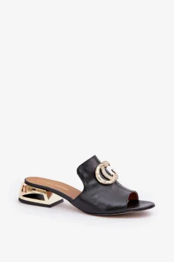 Klapki Na Obcasie|Klapki Damskie Klasyczne><noscript><img width=