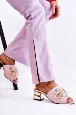 Klapki Na Obcasie|Klapki Damskie Klasyczne><noscript><img width=