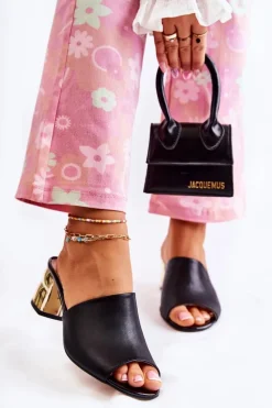 Klapki Na Obcasie|Klapki Damskie Klasyczne><noscript><img width=