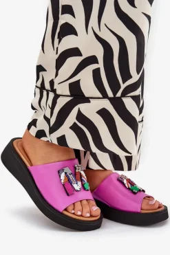 Klapki Na Platformie|Klapki Damskie Klasyczne><noscript><img width=