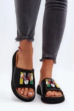 Klapki Na Platformie|Klapki Damskie Klasyczne><noscript><img width=