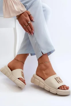 Klapki Na Platformie|Klapki Damskie Klasyczne><noscript><img width=