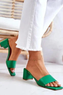 Klapki Na Obcasie|Klapki Damskie Klasyczne><noscript><img width=