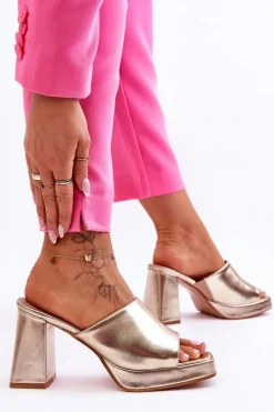 Klapki Na Obcasie|Klapki Damskie Klasyczne><noscript><img width=