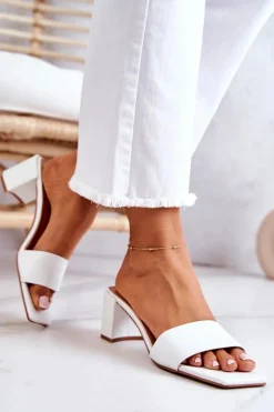 Klapki Na Obcasie|Klapki Damskie Klasyczne><noscript><img width=