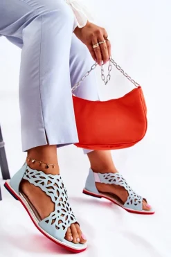 Sandały Ażurowe|Sandały Na Koturnie><noscript><img width=