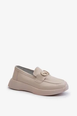 Loafersy Damskie|Mokasyny Damskie Skórzane><noscript><img width=