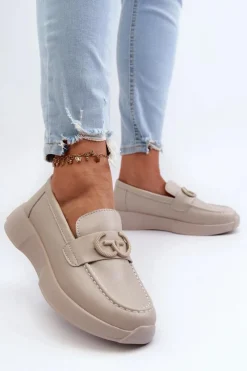 Loafersy Damskie|Mokasyny Damskie Skórzane><noscript><img width=