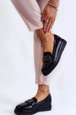 Mokasyny Damskie Skórzane|Mokasyny Na Platformie><noscript><img width=