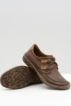 Hot Boto Skórzane Męskie Brązowe Półbuty Elton